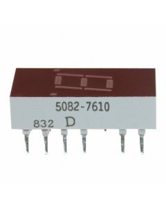 BROADCOM 5082-7610 - Display 7 segmente 0.3" simplu roșu 14-DIP