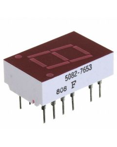 BROADCOM 5082-7653 - Display 7 segmente 0.43" simplu roșu 14-DIP