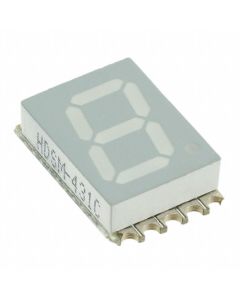 BROADCOM HDSM-431C - Display 7 segmente 0.39" simplu roșu 10SMD