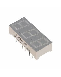 BROADCOM HDSP-431G - Display 7 segmente 0.4" triplu verde 15DIP