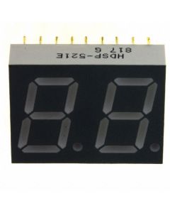 BROADCOM HDSP-521E - Display 7 segmente 0.56" dublu roșu 18DIP