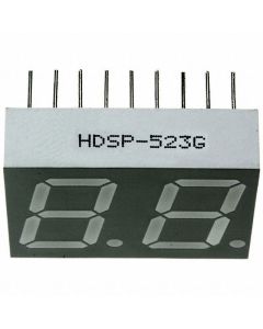 BROADCOM HDSP-523G - Display 7 segmente 0.56" dublu verde 18DIP