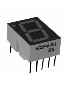 BROADCOM HDSP-5701 - Display 7 segmente 0.56" simplu galben 10DIP