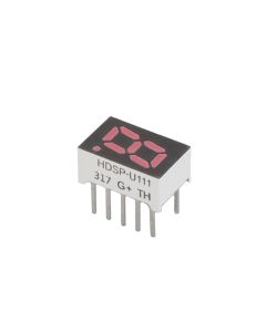 BROADCOM HDSP-U111 - Display 7 segmente 0.31" simplu roșu 10DIP