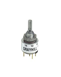 GRAYHILL 26AS22-01-1-08S - Encoder mecanic hexazecimal vertical PC Pin