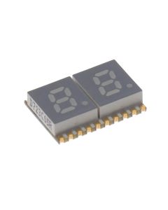 KINGBRIGHT ACDC02-41SURKWA-F01 - Display 7 Segmente 0.2" Dublu Roșu 20SMD