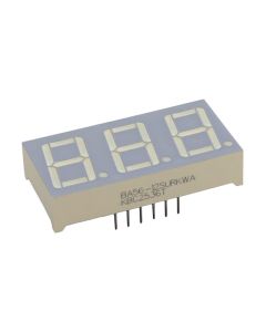 KINGBRIGHT BA56-12SURKWA - Display 7 Segmente 0.56" Triplu Roșu 12DIP