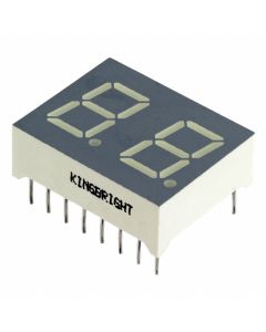 KINGBRIGHT DC04-11EWA - Display 7 Segmente 0.39" Dublu Roșu 16DIP