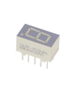 KINGBRIGHT SA36-11CGKWA - Display 7 Segmente 0.36" Simplu Verde 10DIP