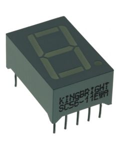 KINGBRIGHT SC56-11EWA - Display 7 Segmente 0.56" Simplu Roșu 10DIP