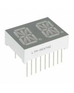 LITE-ON LTM-8647AG - Display 14 segmente 0.54" dual verde 18DIP