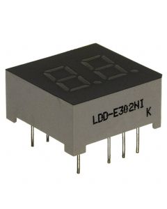 LUMEX OPTO LDD-E302NI - Display 7 segmente 0.3" dual verde 10DIP