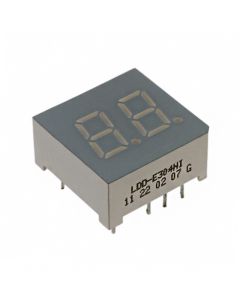 LUMEX OPTO LDD-E304NI - Display 7 segmente 0.3" dual roșu 10DIP