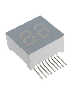 LUMEX OPTO LDD-F304NI-RA - Display 7 segmente 0.3" dual roșu 9SIP unghi drept (RA)