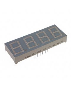 LUMEX OPTO LDQ-M282RI - Display 7 segmente 0.28" quad verde 12DIP