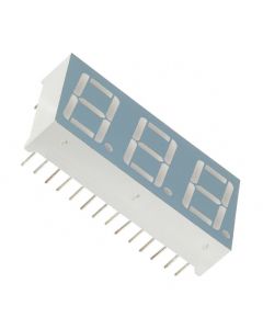 LUMEX OPTO LDT-C514RI - Display 7 segmente 0.56" triplu roșu 28DIP
