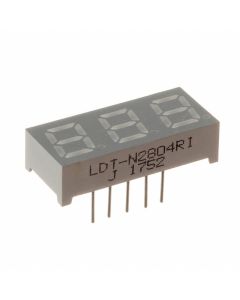 LUMEX OPTO LDT-N2804RI - Display 7 segmente 0.28" triplu roșu 12DIP