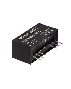 MEAN WELL DPBW03W8-05 - 3W; 9-75Vin; 5Vout 300mA; SIP8