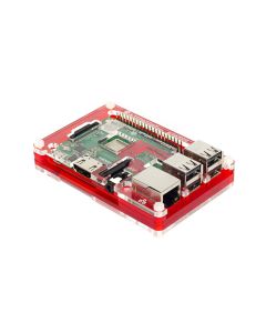 PIMORONI PIM341 - Carcasă acrilică roșie 3.898" L x 2.598" W