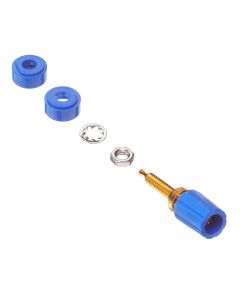 POMONA ELECTRONICS 3750-6 - Bornă de conexiune moletată albastră