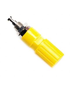 POMONA ELECTRONICS 3760-4 - Bornă de conexiune moletată galbenă