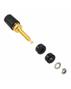 POMONA ELECTRONICS 3770-0 - Bornă de conexiune moletată neagră