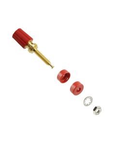 POMONA ELECTRONICS 3770-2 - Bornă de conexiune moletată roșie