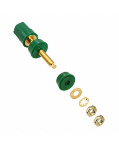 POMONA ELECTRONICS 5018-5 - Bornă de conexiune hexagonală verde