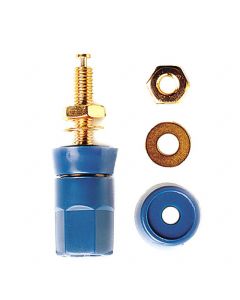 POMONA ELECTRONICS 5018-6 - Bornă de conexiune hexagonală albastră