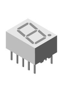 VISHAY OPTO TDSR1050 - Display 7 Segmente 0.39" Simplu Roșu 10DIP