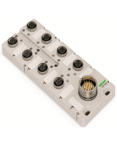 WAGO 757-185 - Cutie senzor/actuator M12, 8 căi