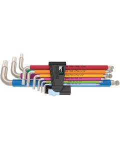 WERA 05022860001 - Set chei imbus 3950/9 Hex-Plus Multicolor, sistem imperial
