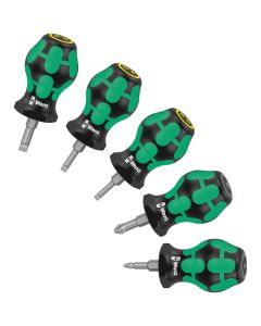 WERA 5008871001 - Set șurubelnițe scurte Stubby Set 2, 5 piese