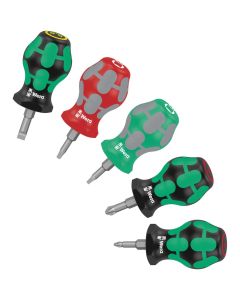 WERA 5008872001 - Set șurubelnițe scurte Stubby Set 3, 5 piese