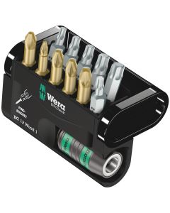 WERA 5057423001 - Set biți Bit-Check 12 Wood 1, 12 piese