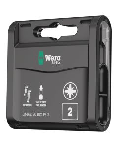 WERA 5057761001 - Set biți Bit-Box 20 BTZ PZ, PZ 2 x 25 mm, 20 piese
