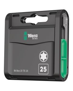 WERA 5057773001 - Set biți Bit-Box 20 TX, TX 25 x 25 mm, 20 piese