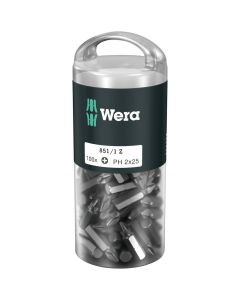WERA 5072441001 - Biți DIY 100 851/1 Z, PH 2 x 25 mm