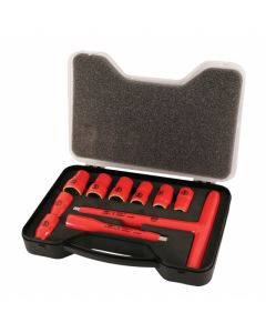 WIHA 31496 - Set 11 tubulare cu mâner 3/8"