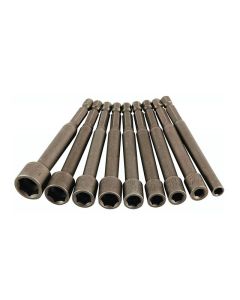 WIHA 76085 - Set tije de forță cu cap tubular în inchi 9 Piese